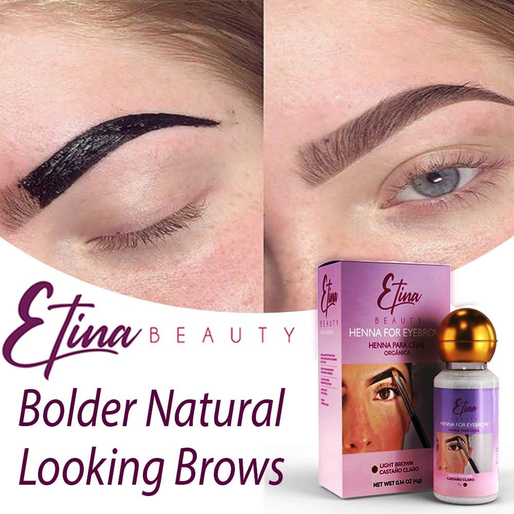 etina beauty organic eyebrow henna review
