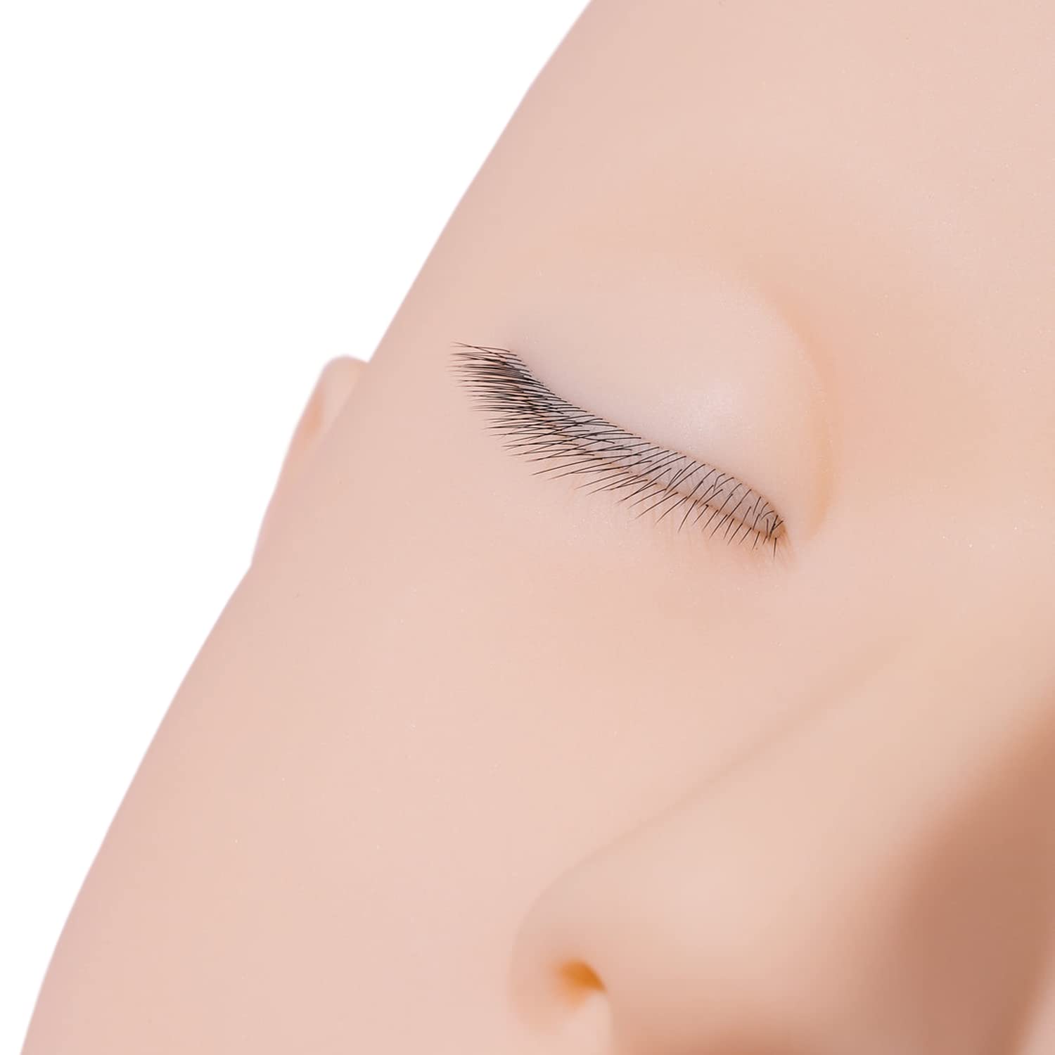 amber lash mannequin head with embedded layered eyelashes review