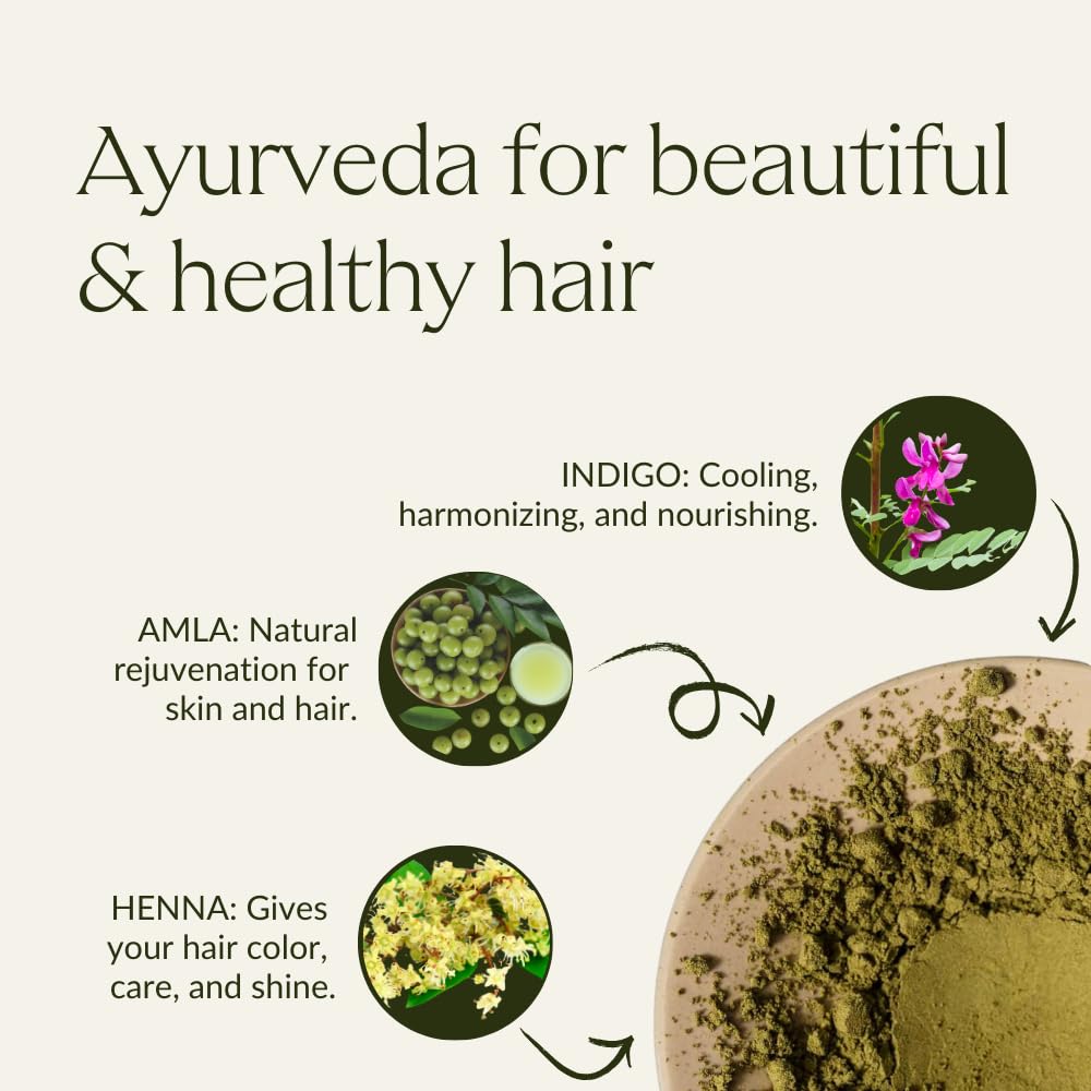 khadi natural hazel natural hair color hair color for shiny to rich chocolate brown plant hair color 100 herbal natural