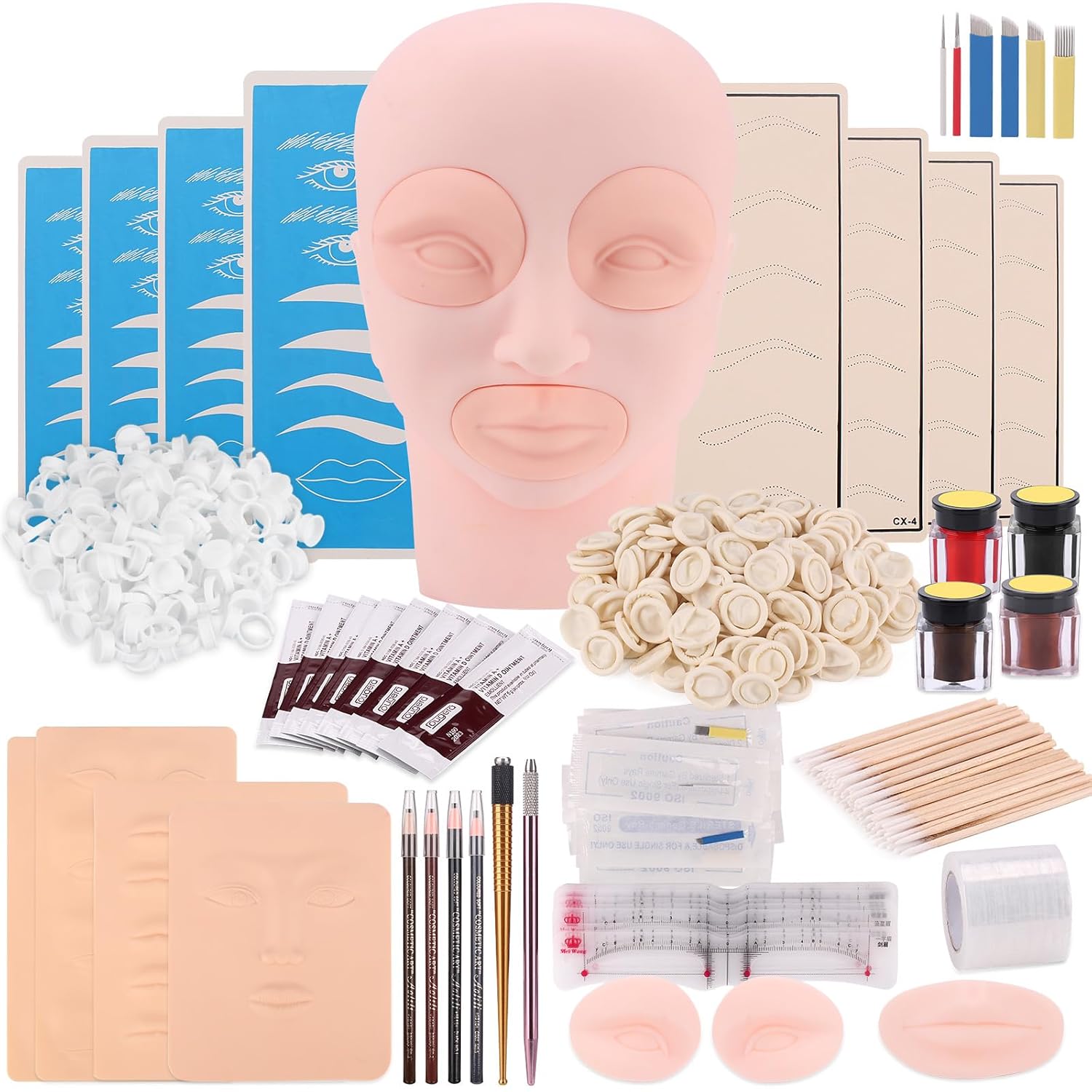 microblading supplies beauty star microblading kit microblading practice skin with microblading pen eyebrow tattoo kit w