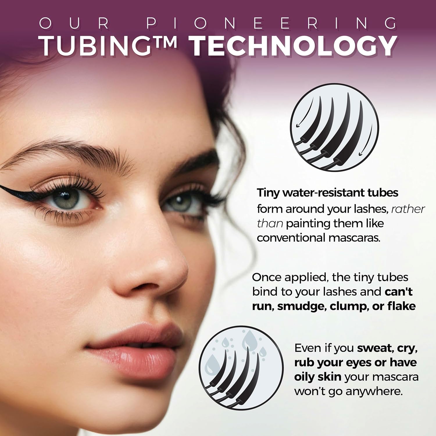 blinc ultravolume tubing mascara dramatic volume length curling longwear smudge flake proof conditioning jojoba sensitiv