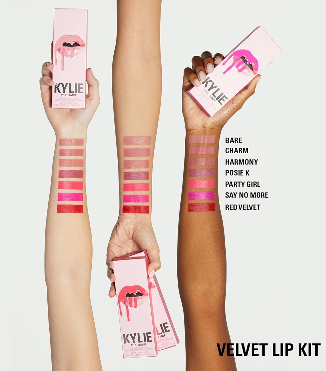 kylie jenner cosmetics lip kit bare liquid lipstick and lip liner matte